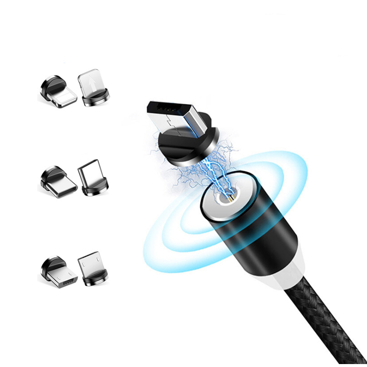 Wholesale 3 in 1 magnetic charging data cable for iPhone samsung Type-C Micro USB CABLE