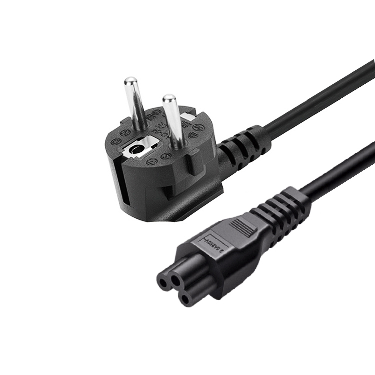 IEC 3 Plug AC Power Cord C5 European Standard for heater with VDE Approval