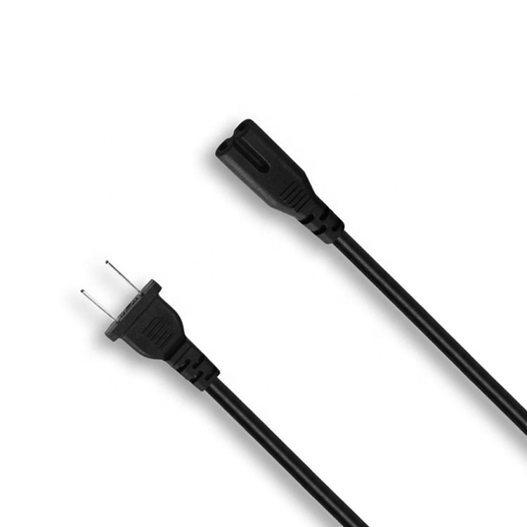 Wholesale US 2 pin ac power cord cable 125V 10A extension cord with UL certificate