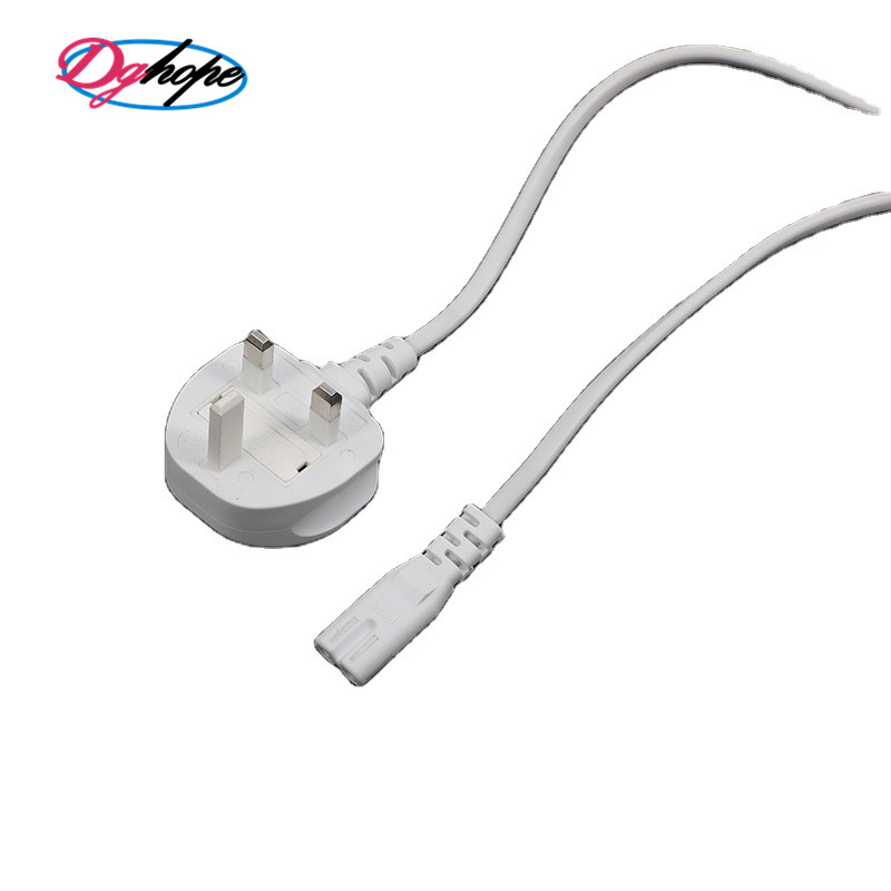 ac power plug 13a power cord dghope 2pin plug C7 power cord BS Certification