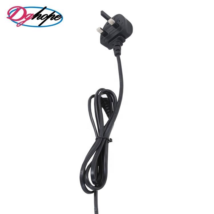 ac power plug 13a power cord dghope 2pin plug C7 power cord BS Certification