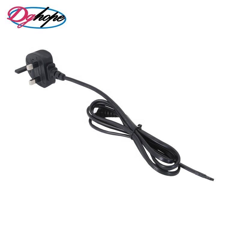 ac power plug 13a power cord dghope 2pin plug C7 power cord BS Certification
