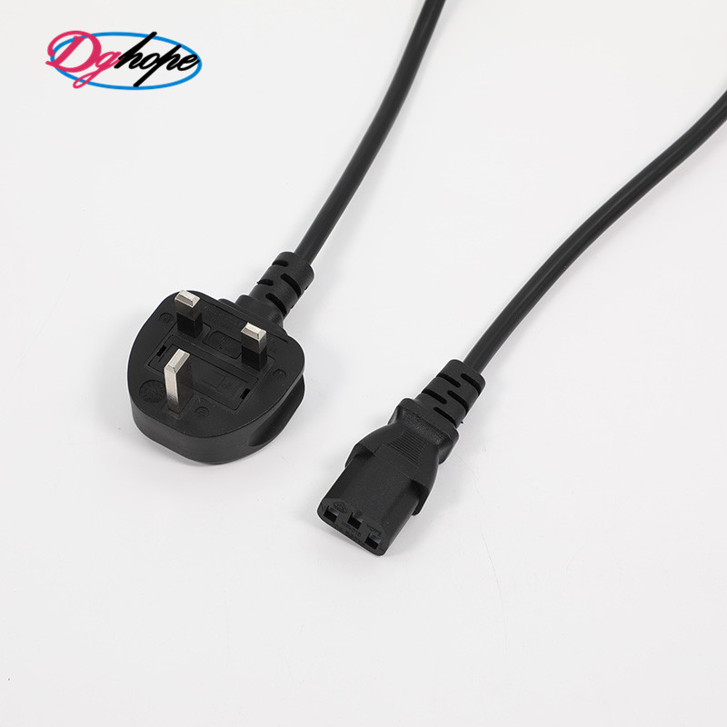 ac power plug 13a power cord dghope 2pin plug C7 power cord BS Certification