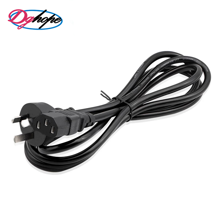 Hot selling 250V 10A Australian SAA Certification 3 Pins laptop AC power cord
