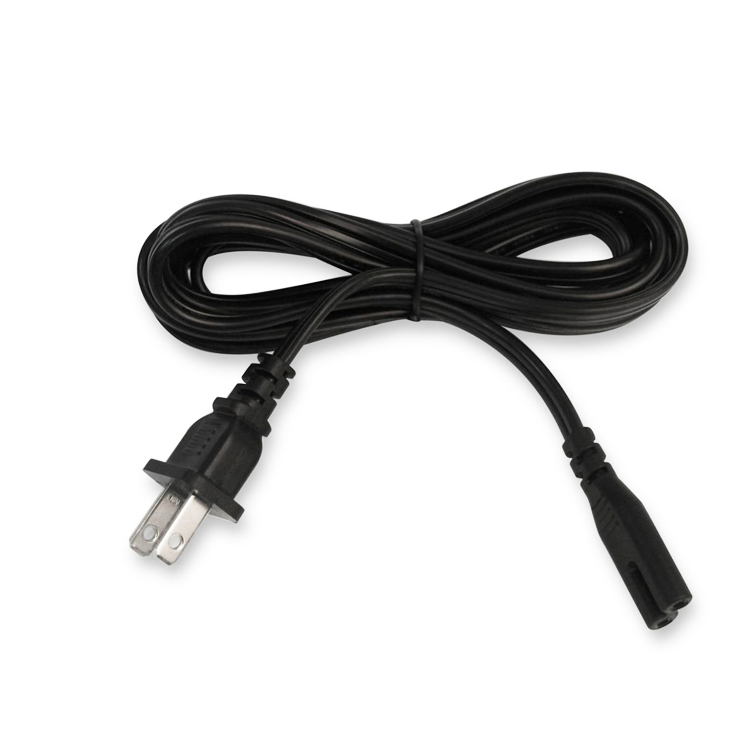 Wholesale US 2 pin ac power cord cable 125V 10A extension cord with UL certificate