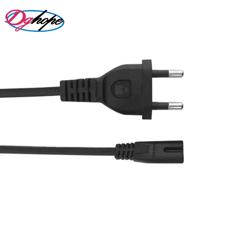 Factory price 2pin C7 AC Korean Plug Power Cable KC approved computer power supply cord