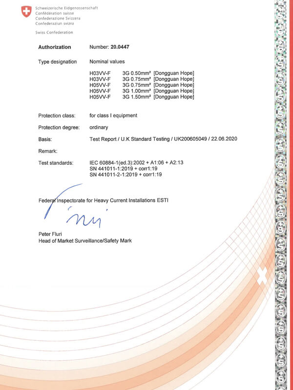 Swiss Plug Certification 2