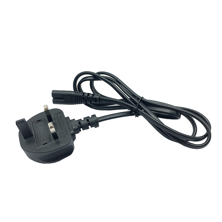 ac power plug 13a power cord dghope 2pin plug C7 power cord BS Certification