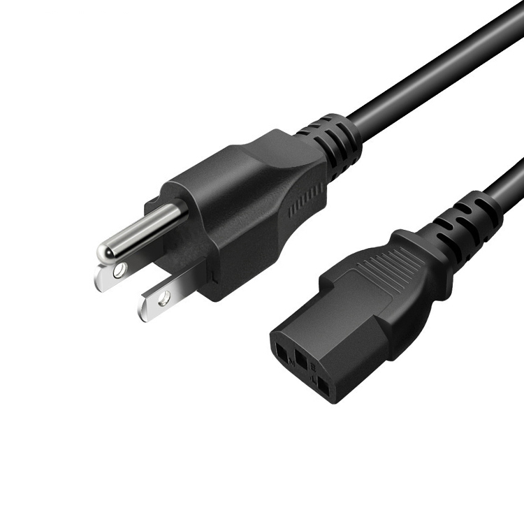 001 Customization 3 pin C13 US AC Power Cord with UL Certification
