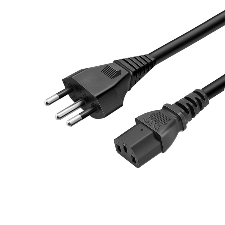 005 Customization 3 pin C13 Swiss AC Power Cord with SEV Certification