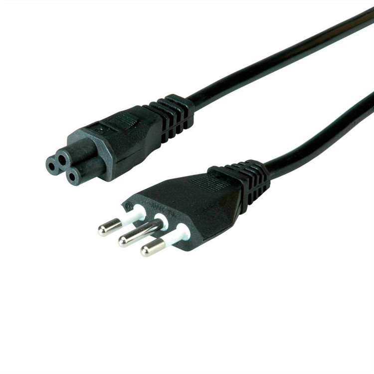 Factory Price Italian Standard Power Cord 3 Pin C5 Connector Extension Cord with IMQ Approval